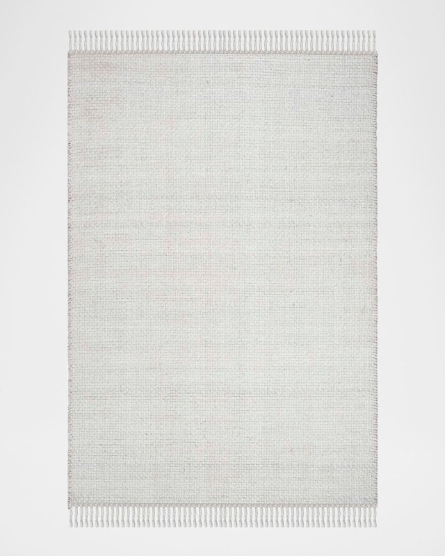 Amalie Bone Flat-Weave Rug, 10' x 14'